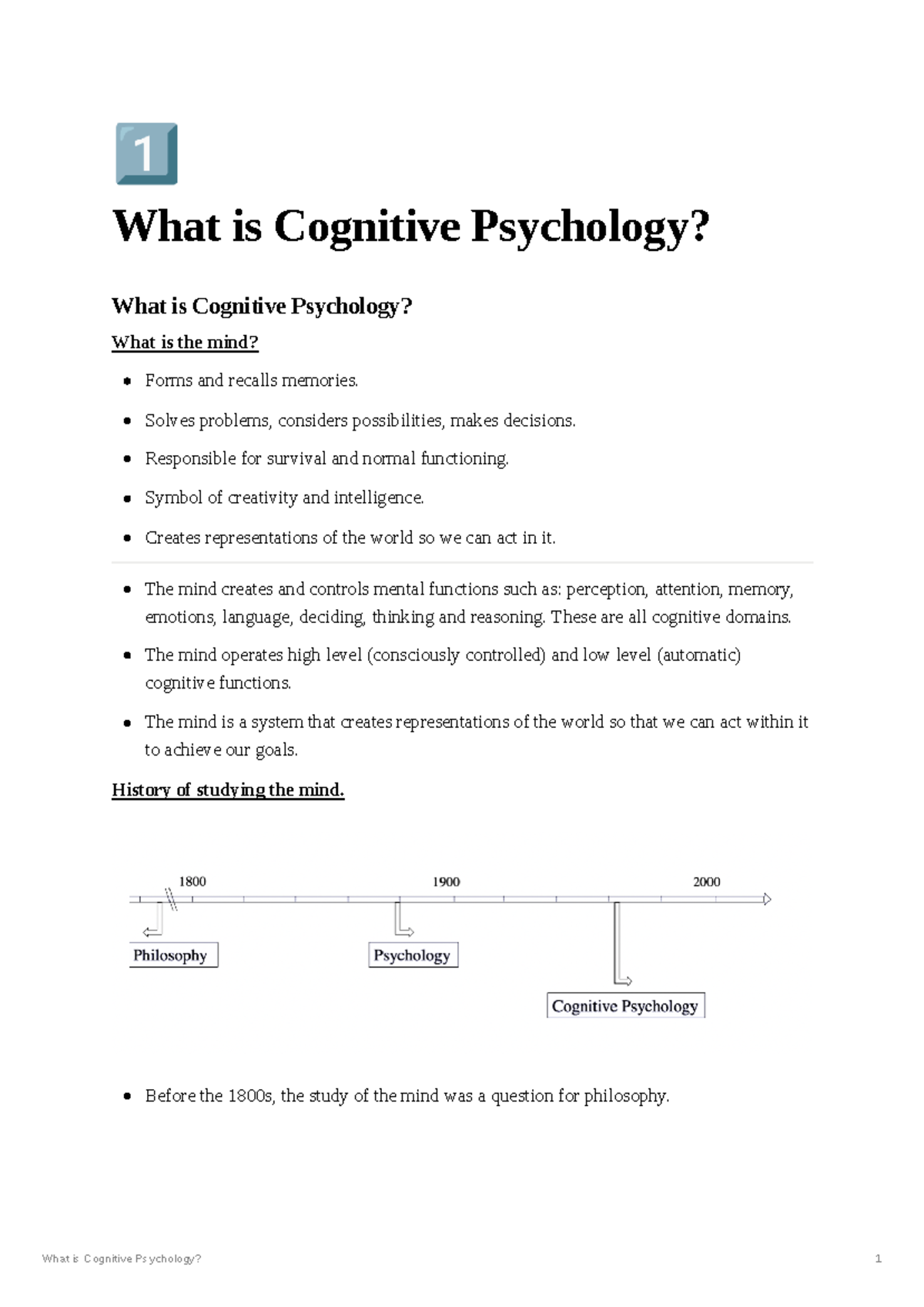 What is Cognitive Psychology? - 󾠮 What is Cognitive Psychology? What is ...