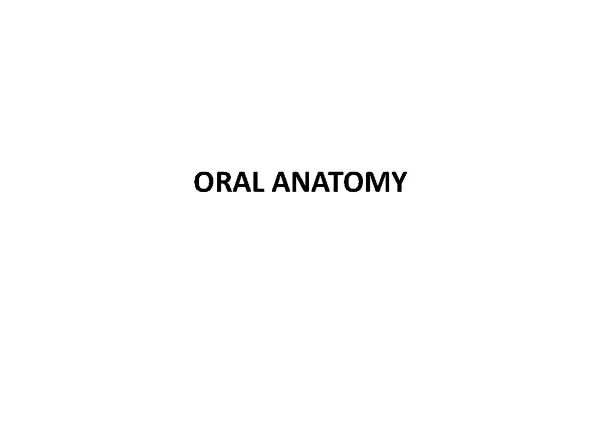ORAL Anatomy PPT • What tooth has the longest root? • Maxillary