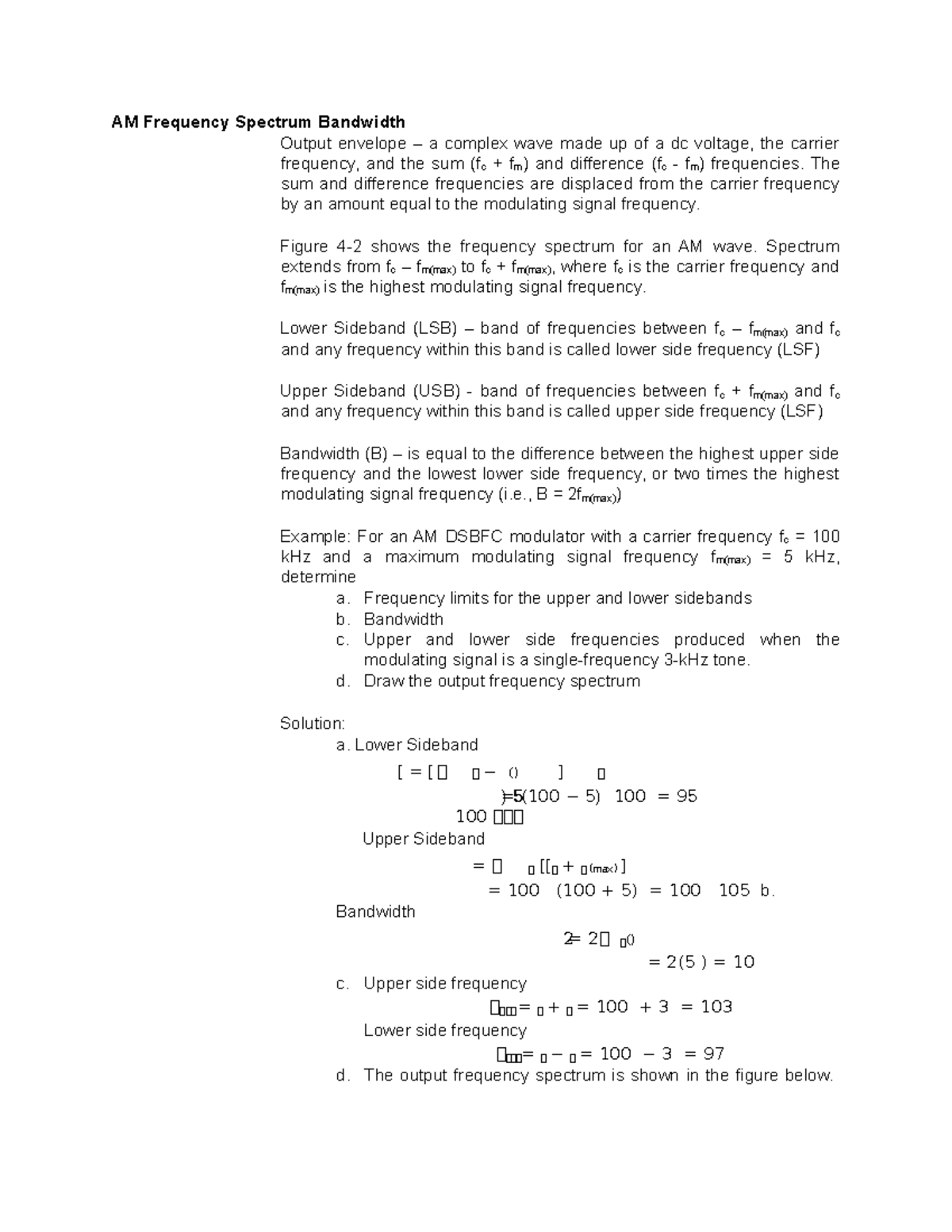 AM Frequency Spectrum Bandwidth - AM Frequency Spectrum Bandwidth ...