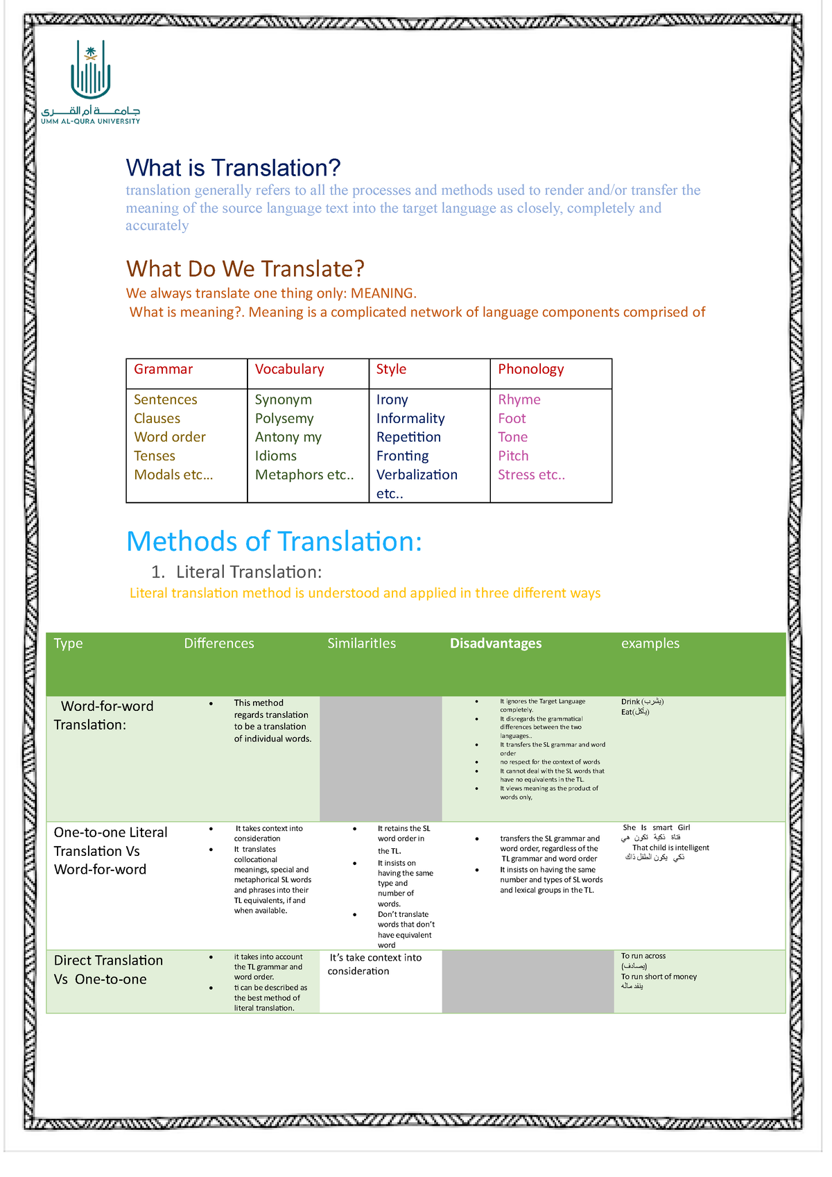 translation homework year 5