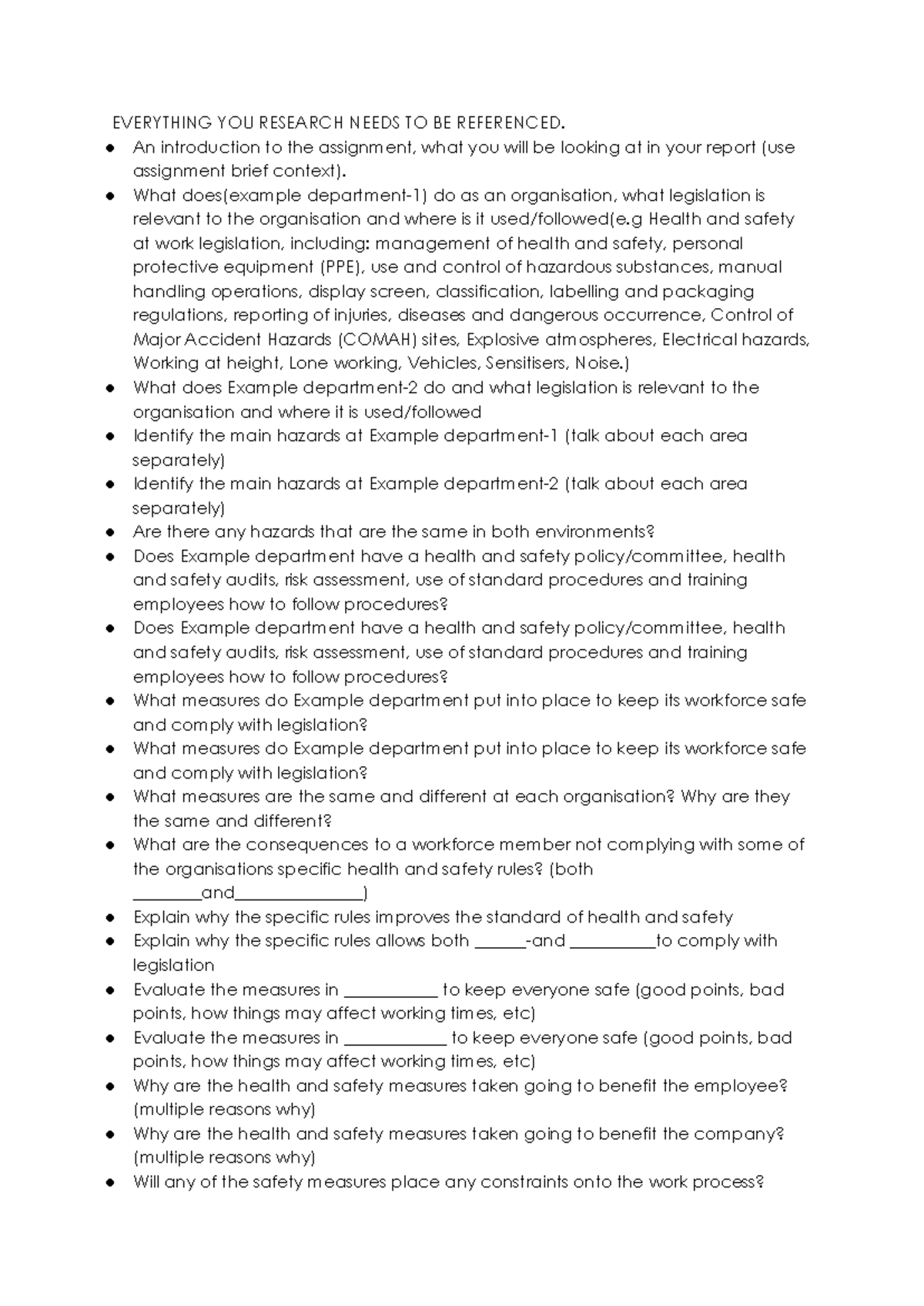 Help Sheet-Assignment-A - EVERYTHING YOU RESEARCH NEEDS TO BE ...