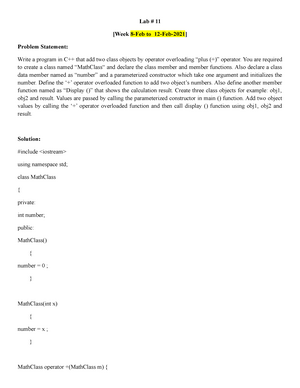 CS201 Final Term Solved MCQs By Junaid - CS201-Introduction To ...