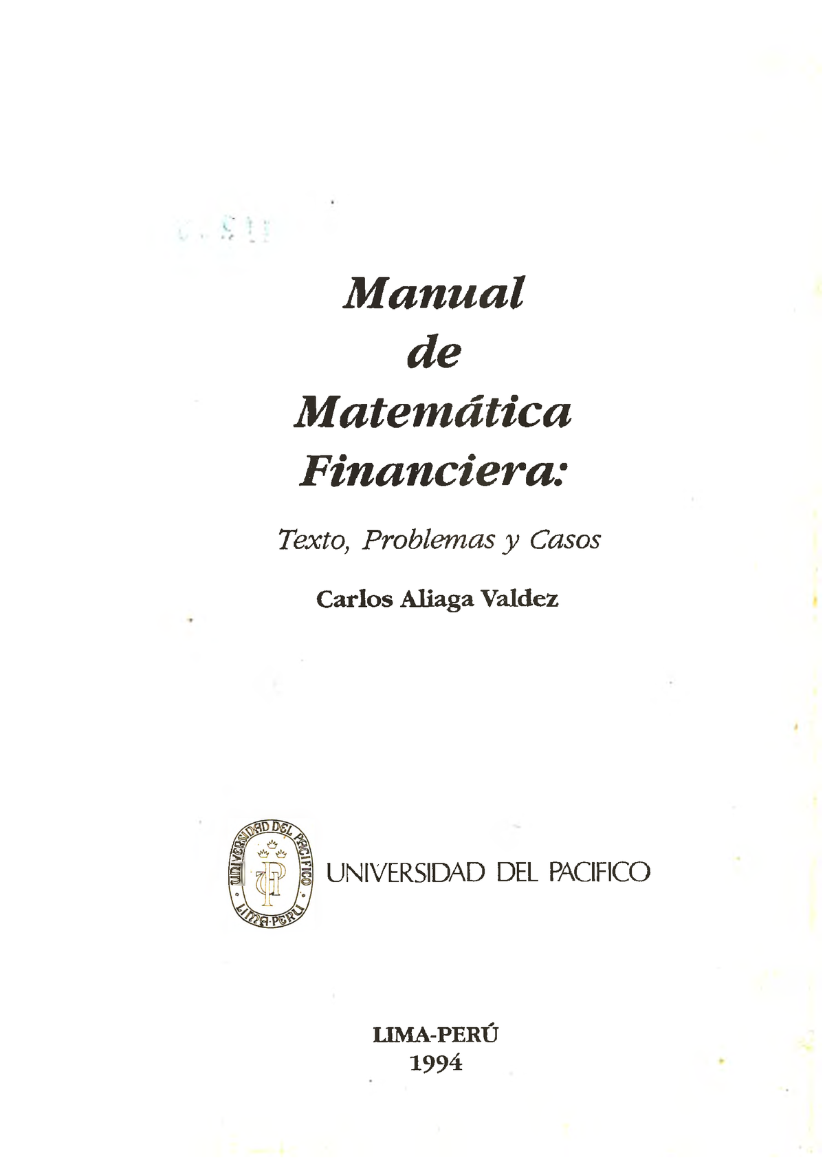 Matematica Financiera - ®7% M Anual De M Atem ática Financiera: Texto ...