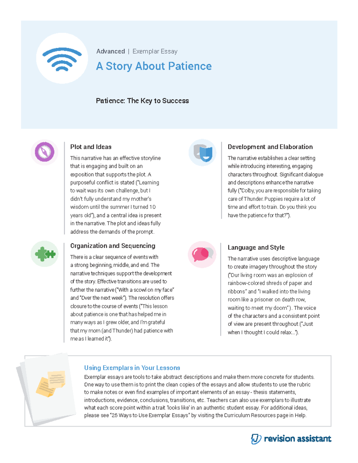 AStory About Patience 4Advanced Exemplar 2018-10-4 - Advanced ...