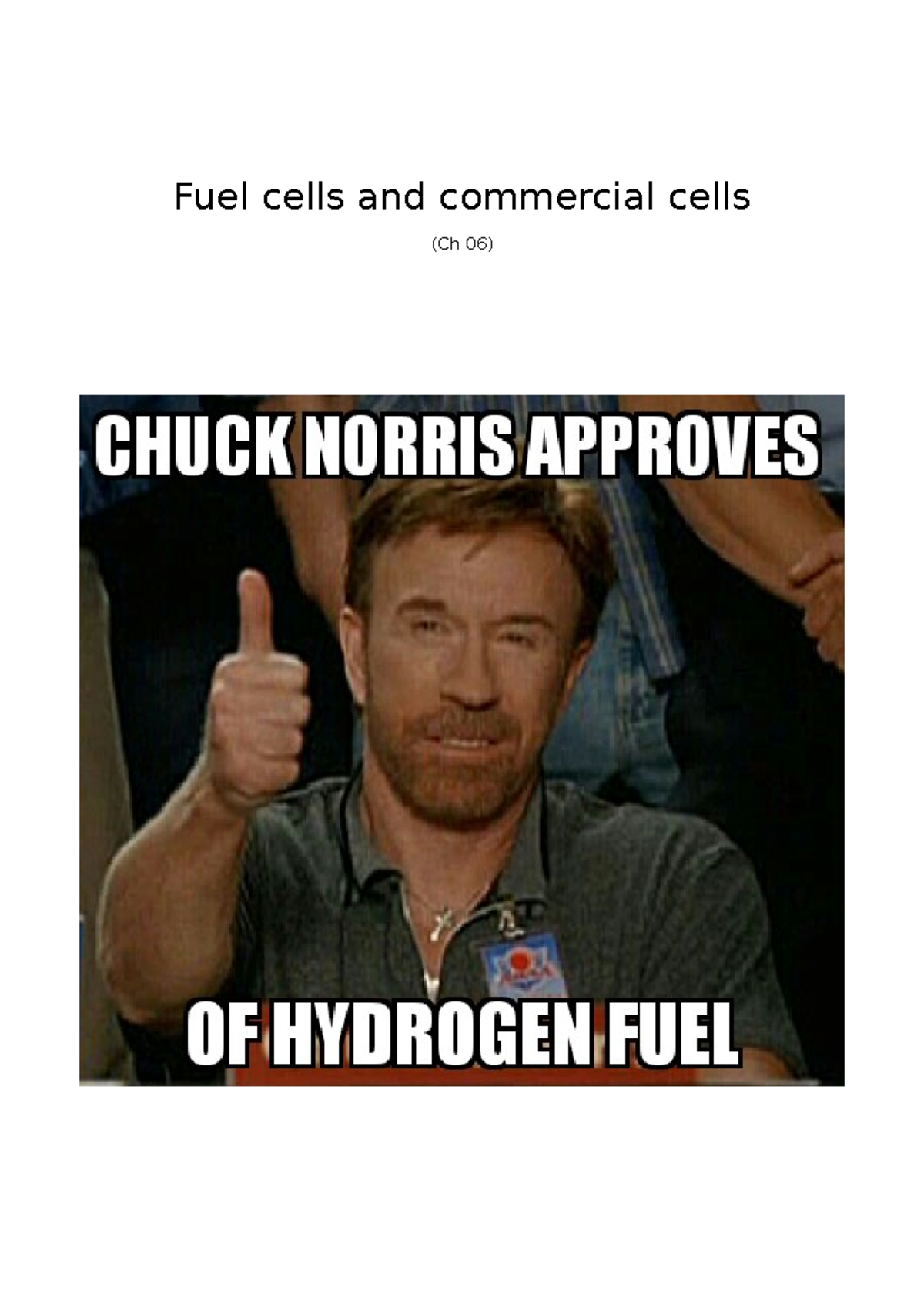 Ch 06 Fuel cells as a source of energy Practice Exercises Fuel