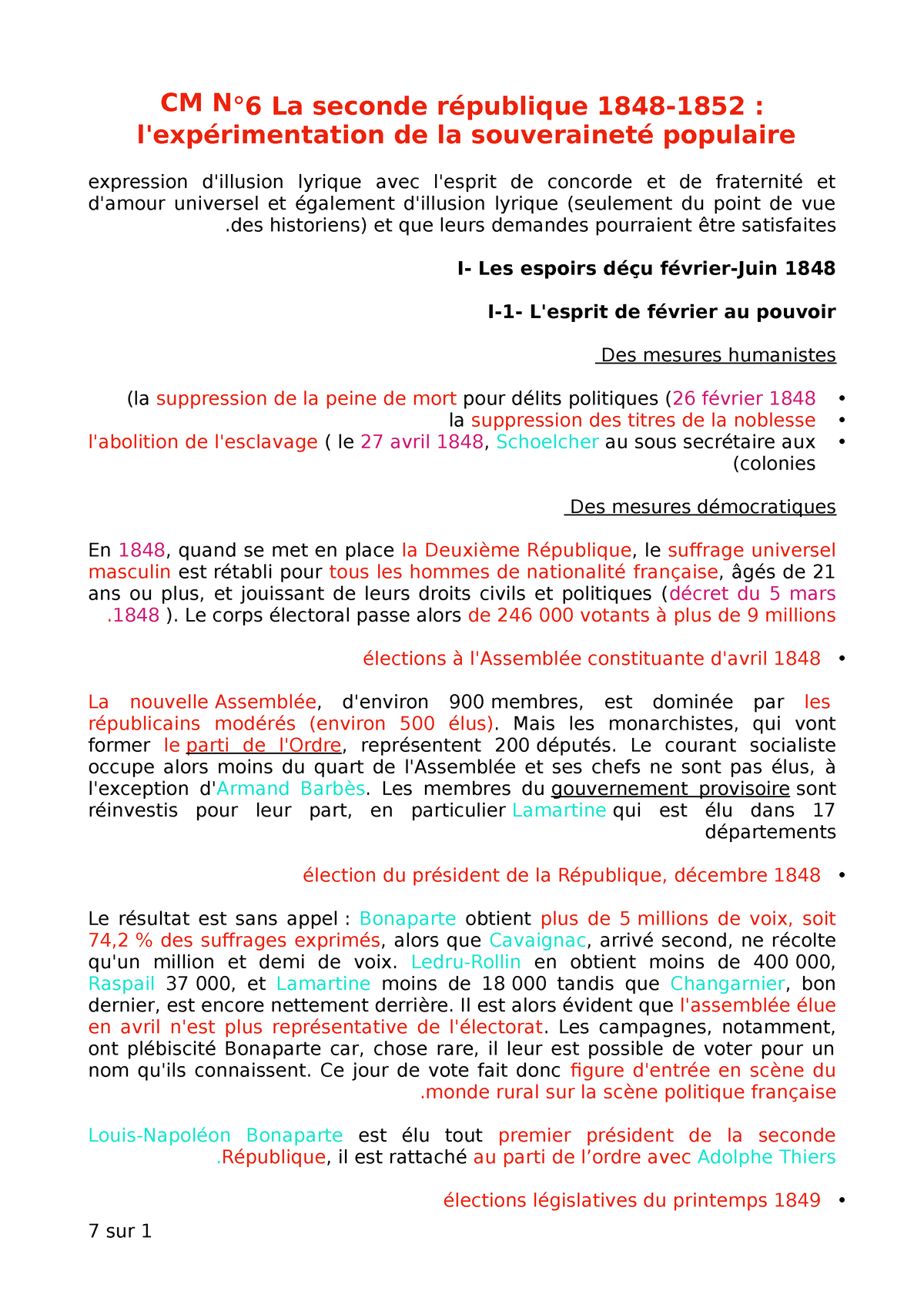 dissertation seconde republique