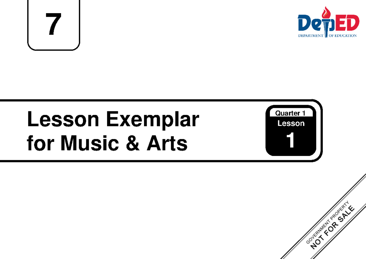 Mapeh 7 q1w2 DLL - dlp - 7 Lesson Exemplar for Music & Arts Lesson 1 ...