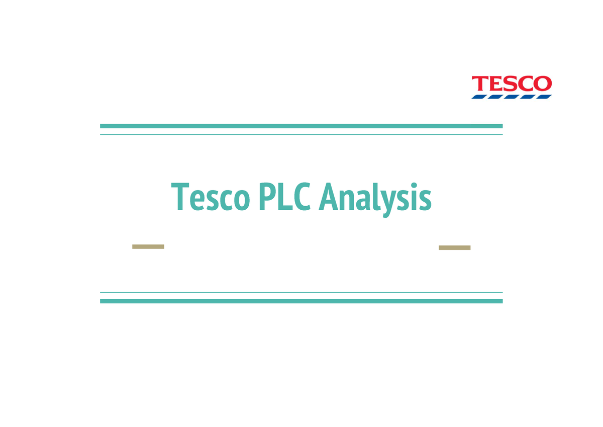 the case study of tesco plc