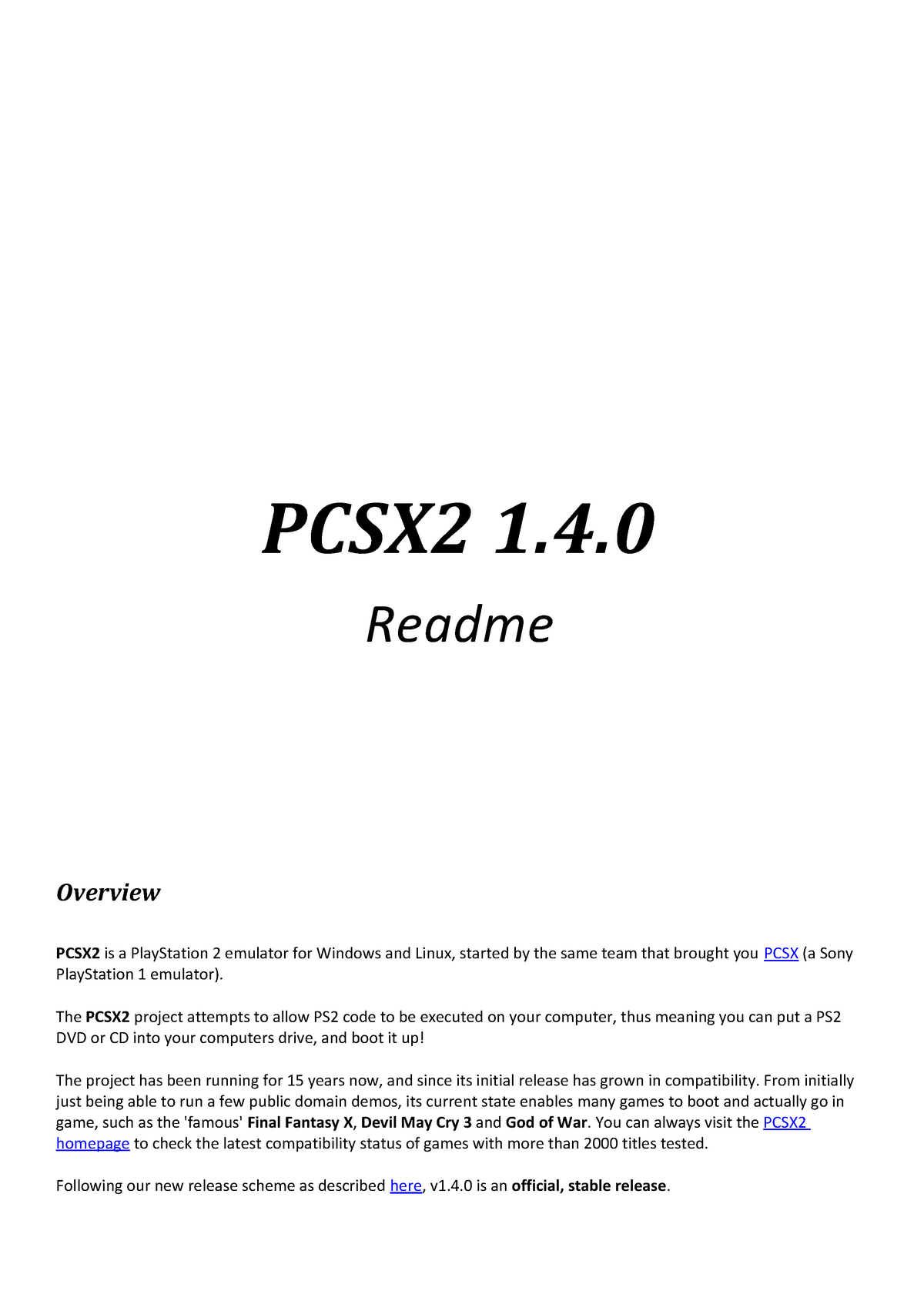 Pcsx2 Readme Dsfs 9a0 412 Ust Pcsx2 Readme Overview Pcsx2 Is Playstation Studocu