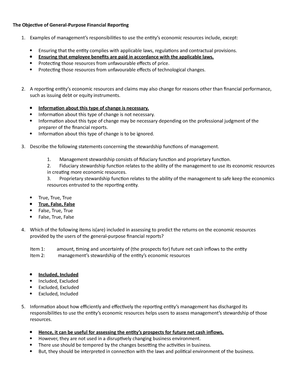 The Objective Of General Purpose Financial Reporting. Slide - The ...