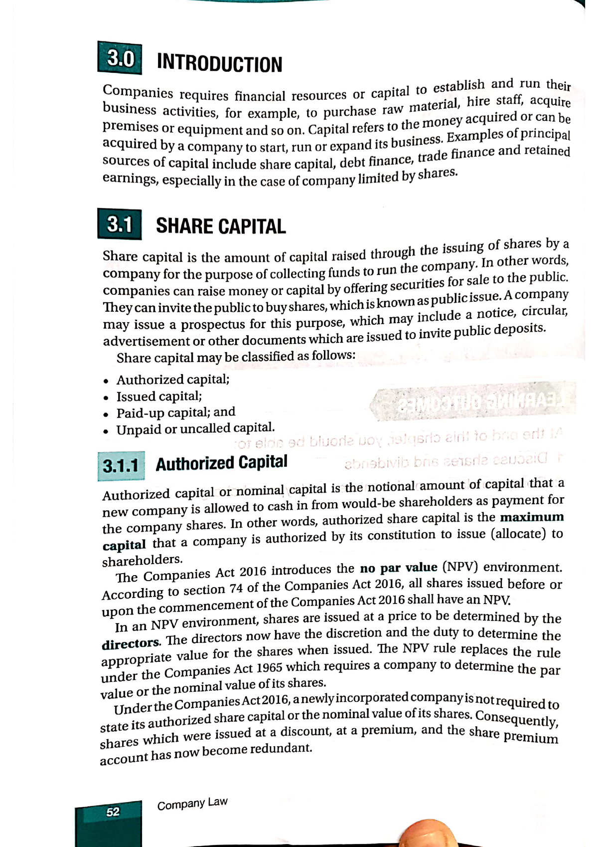 Chapter 3 Company Law - Corporate Law - Studocu