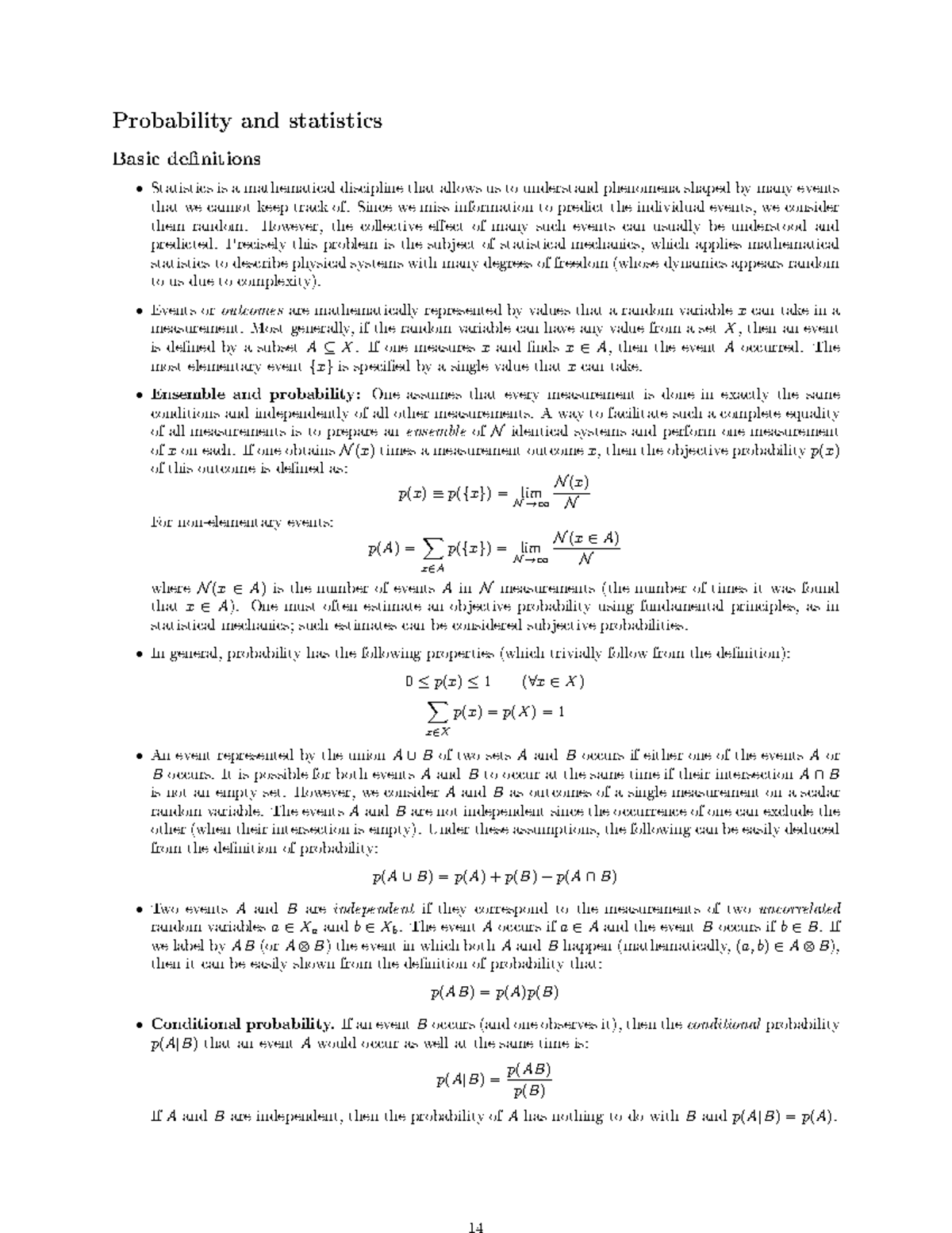 Probability - Lecture Notes Spring 2017 - Probability And Statistics ...