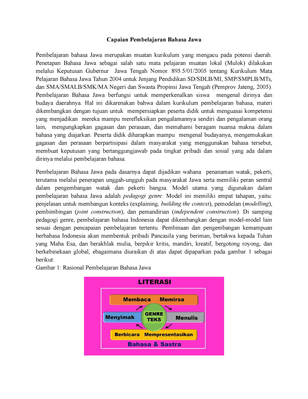 Capaian Pembelajaran Bahasa Jawa - Smt Ganjil - Capaian Pembelajaran ...