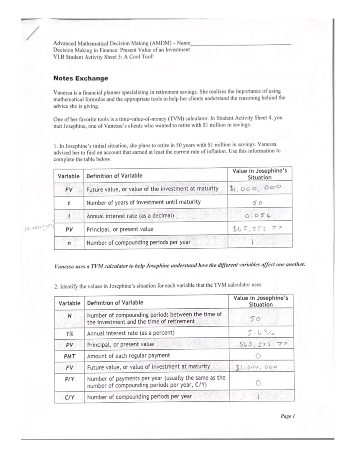 AMDM TVM Calculator Notes - Studocu