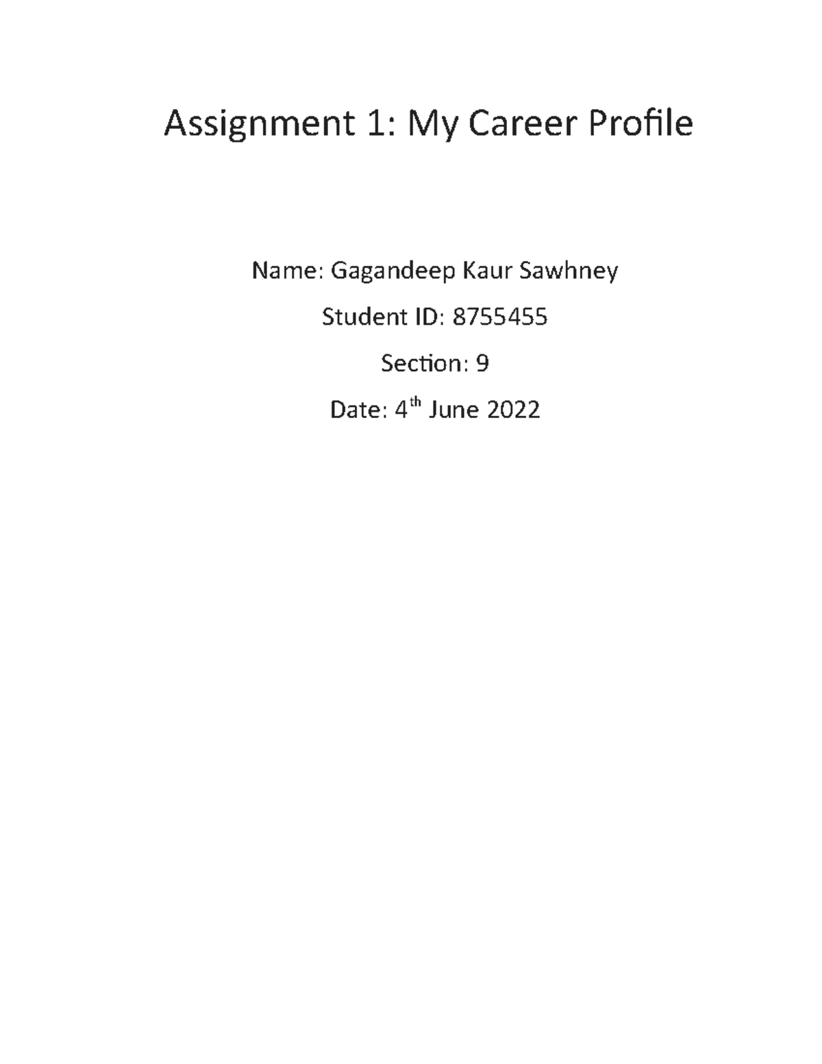 assignment work profile