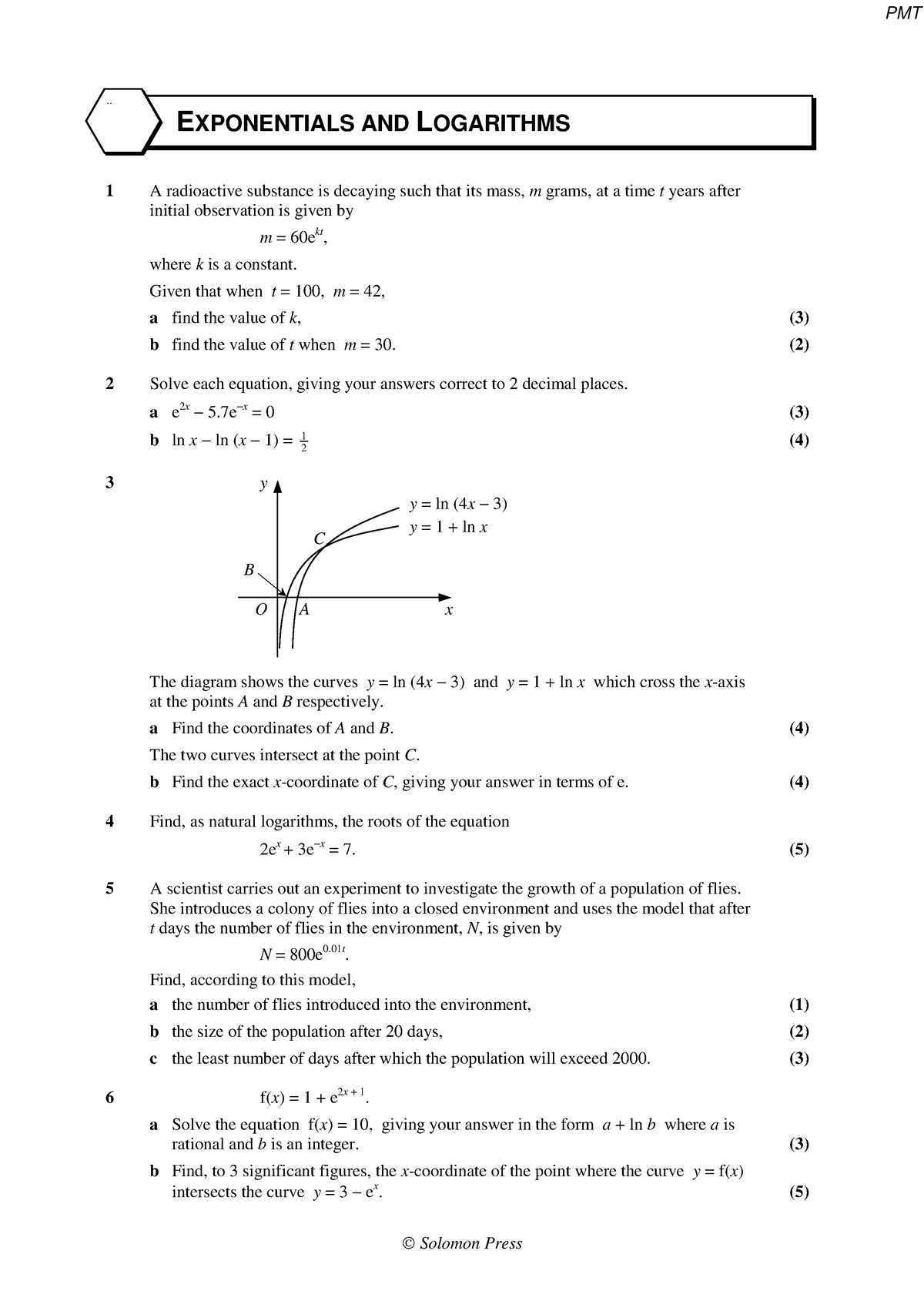 5a-mixed-exam-style-questions-on-exponentials-and-logarithms