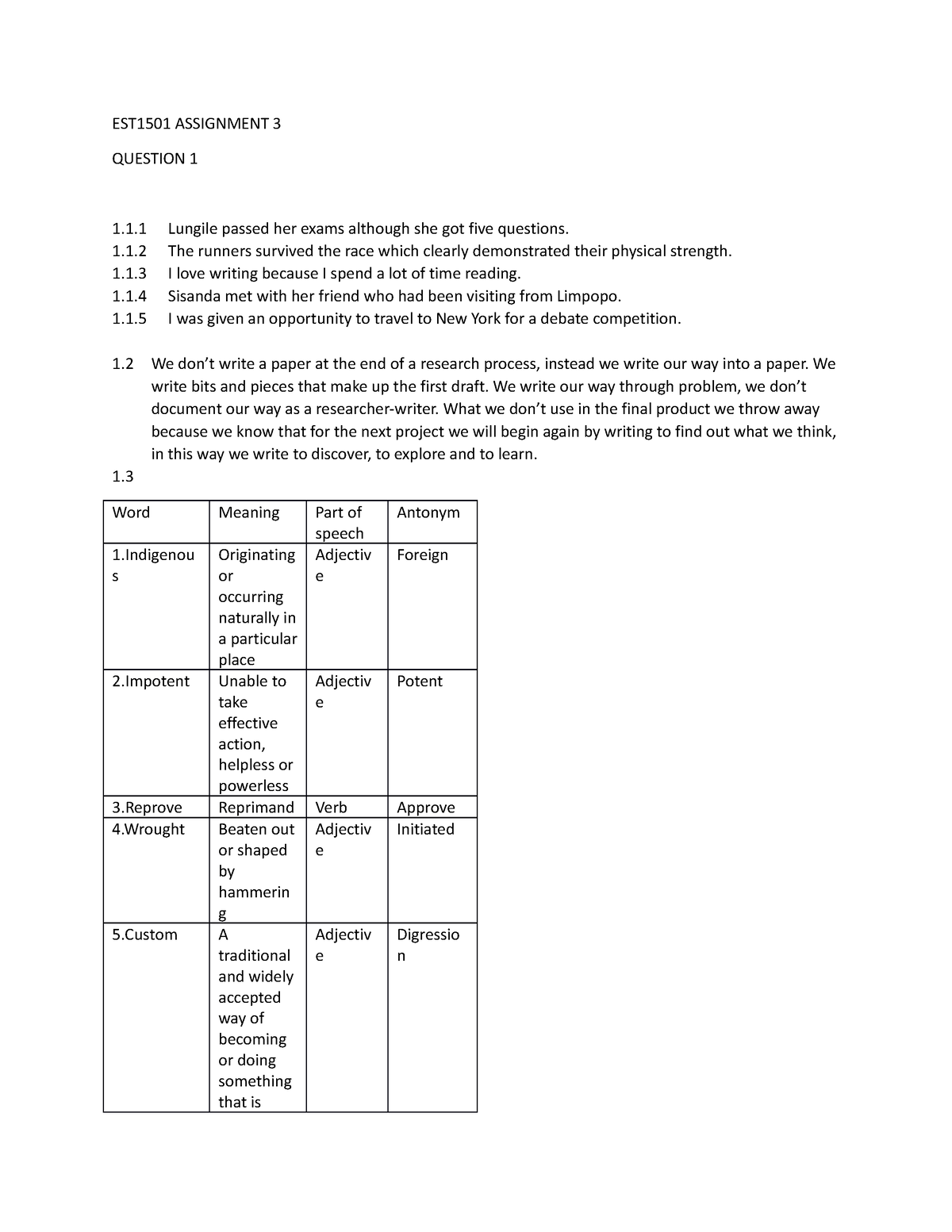 assignment 3 aed3701