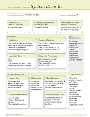 System disorders -Histrionic PD - ACTIVE LEARNING TEMPLATES THERAPEUTIC ...