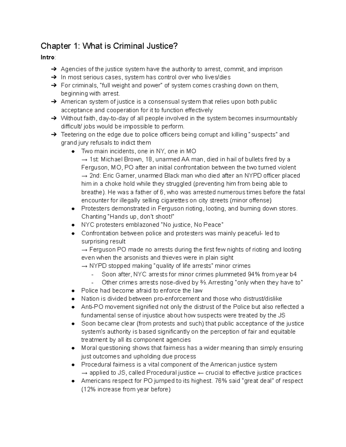 Administration of Justice Textbook Notes ch 1 - Chapter 1: What is ...