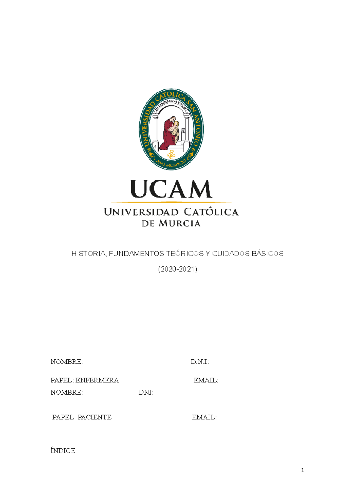 Trabajo Virgnia Heldersom UCAM - HISTORIA, FUNDAMENTOS TEÓRICOS Y ...