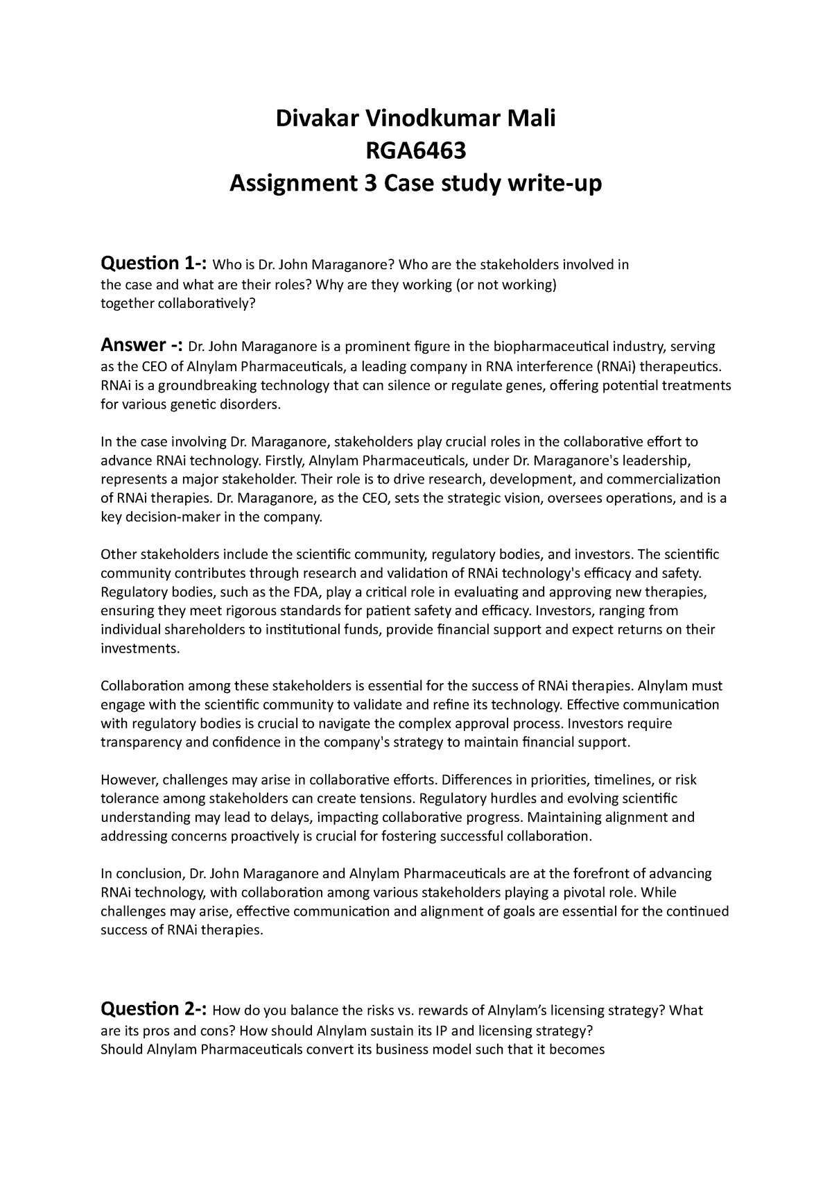 assignment 3 case study