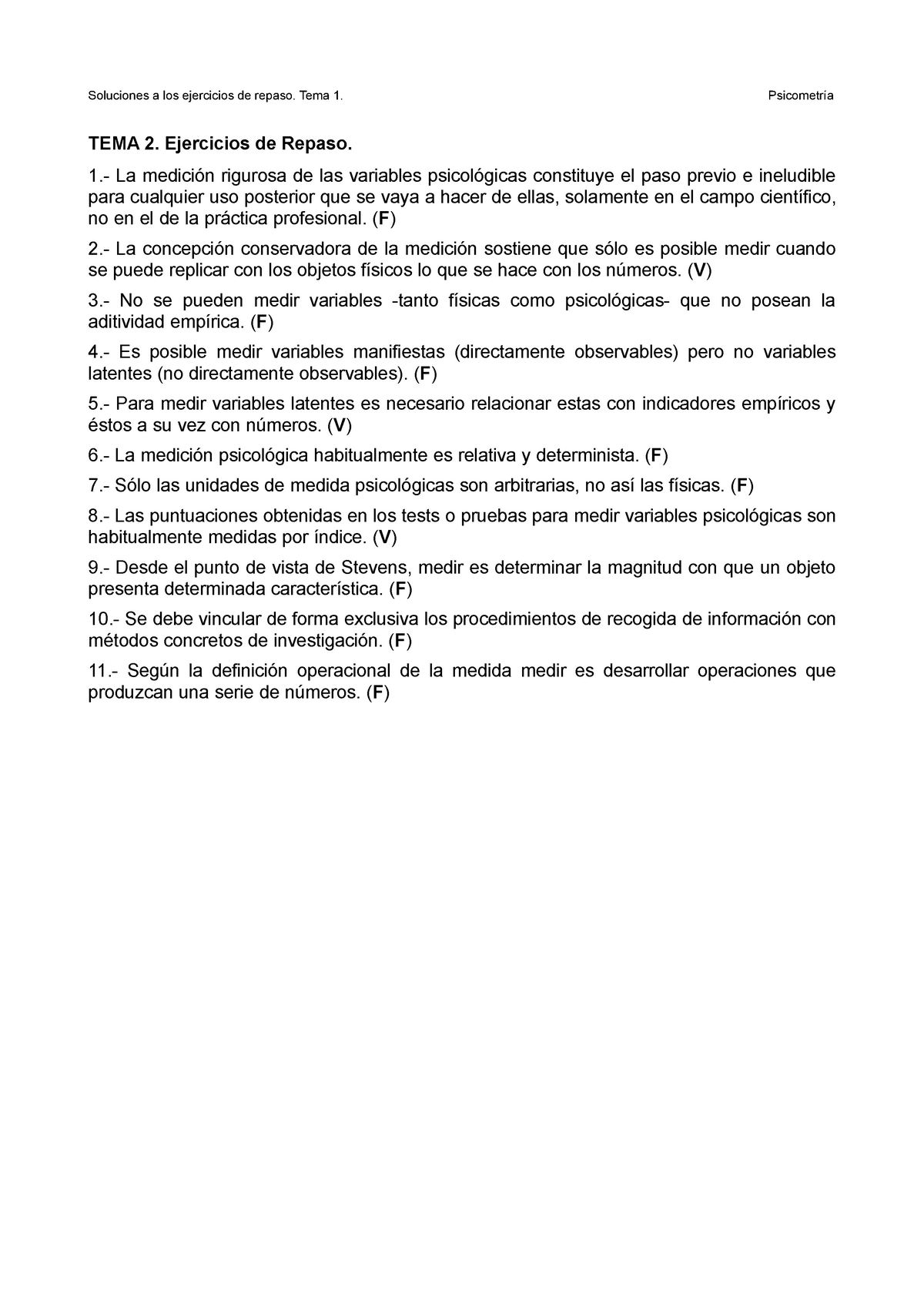 Soluciones Tema 2 Práctica Del Tema 2 De Psicometría Soluciones A Los Ejercicios De Repaso 5101