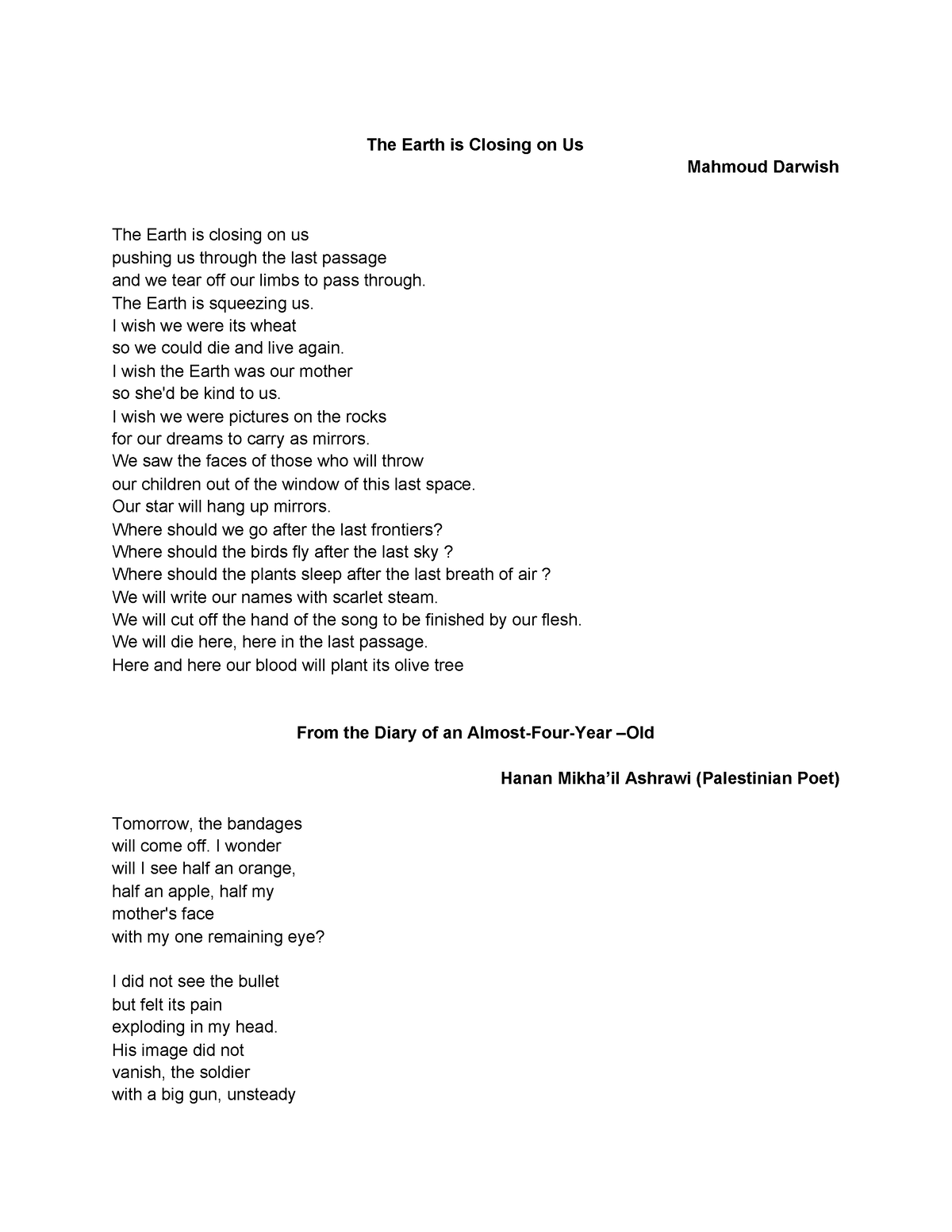 poems-module-3-poem-the-earth-is-closing-on-us-mahmoud-darwish-the