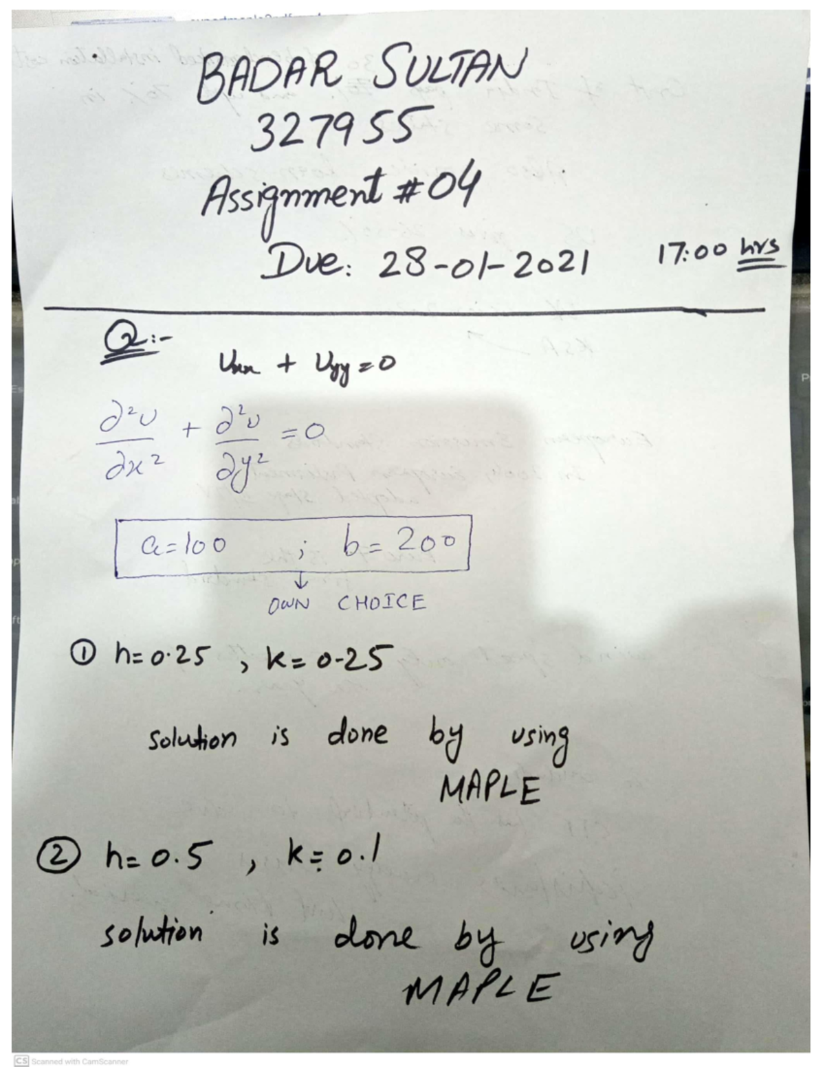 Runge Kutta Method 4 with Maple Code Advanced Engineering Mathematics