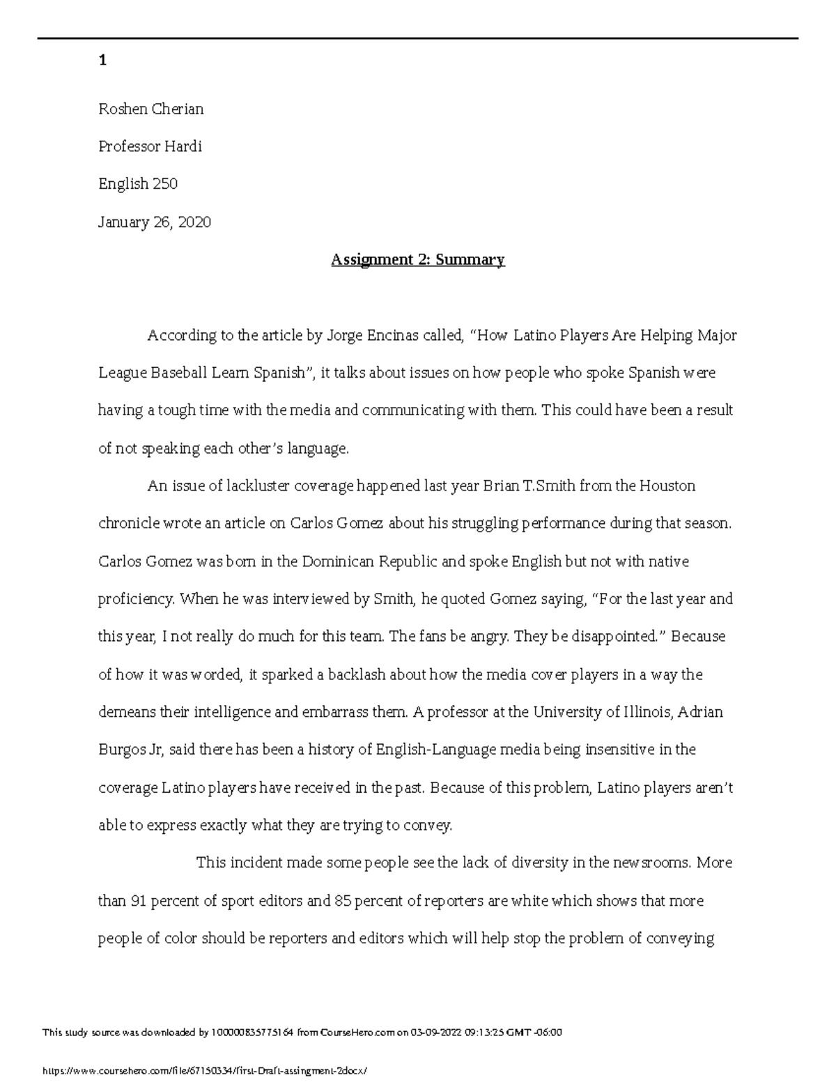 first-draft-assingment-2-1-roshen-cherian-professor-hardi-english-250-january-26-2020