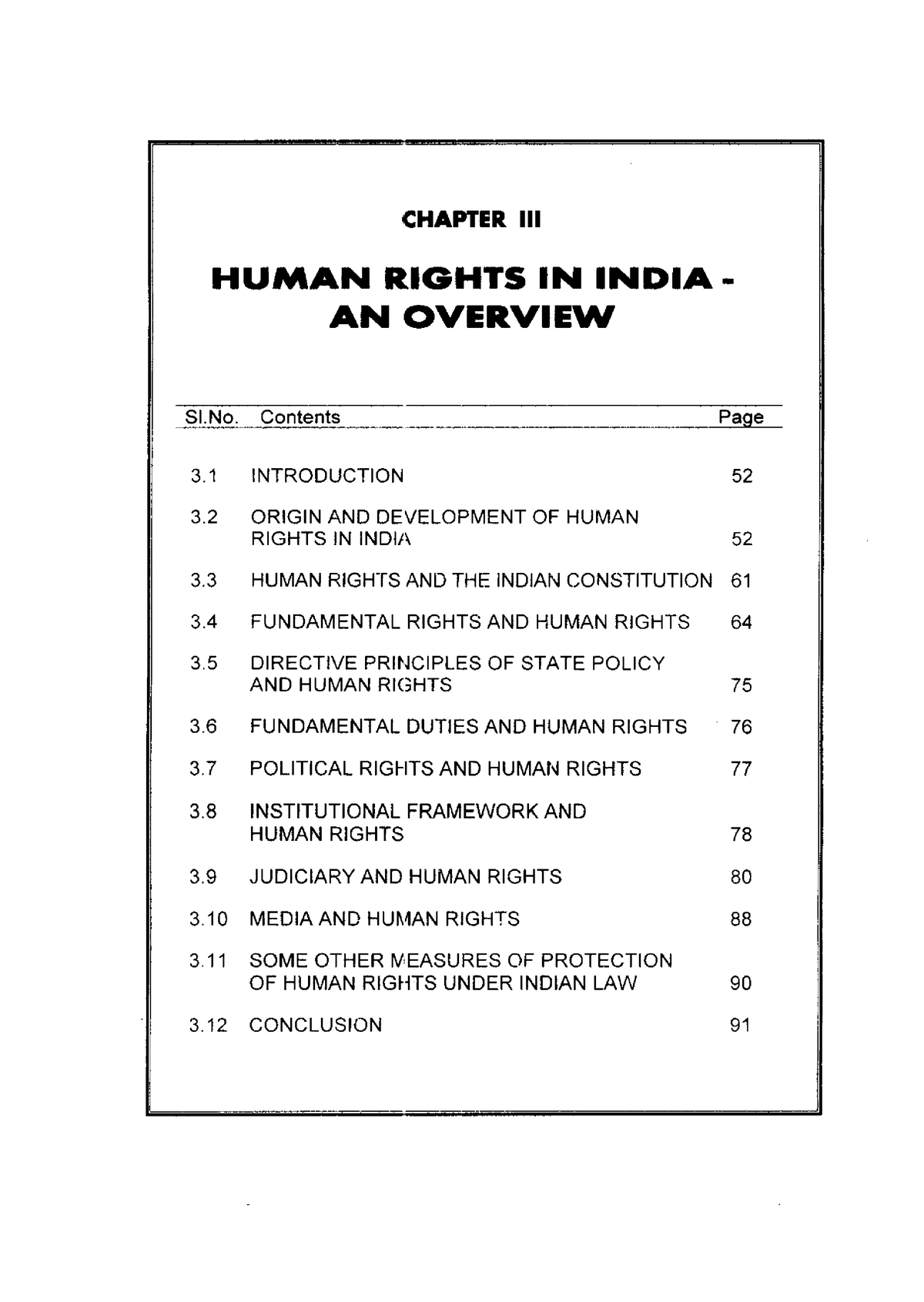 law dissertation topics human rights in india