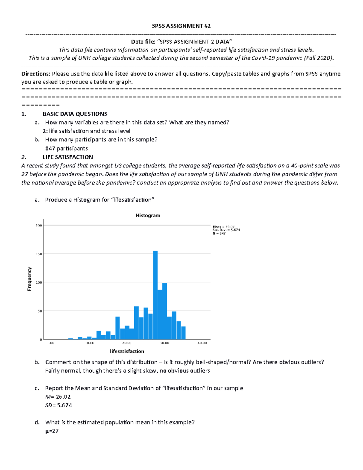 spss assignment 2 working with data