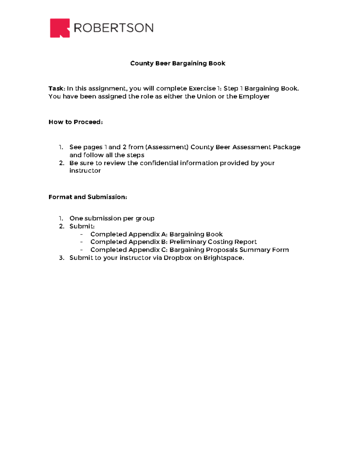 (Assessment) County Beer Bargaining Book County Beer Bargaining Book