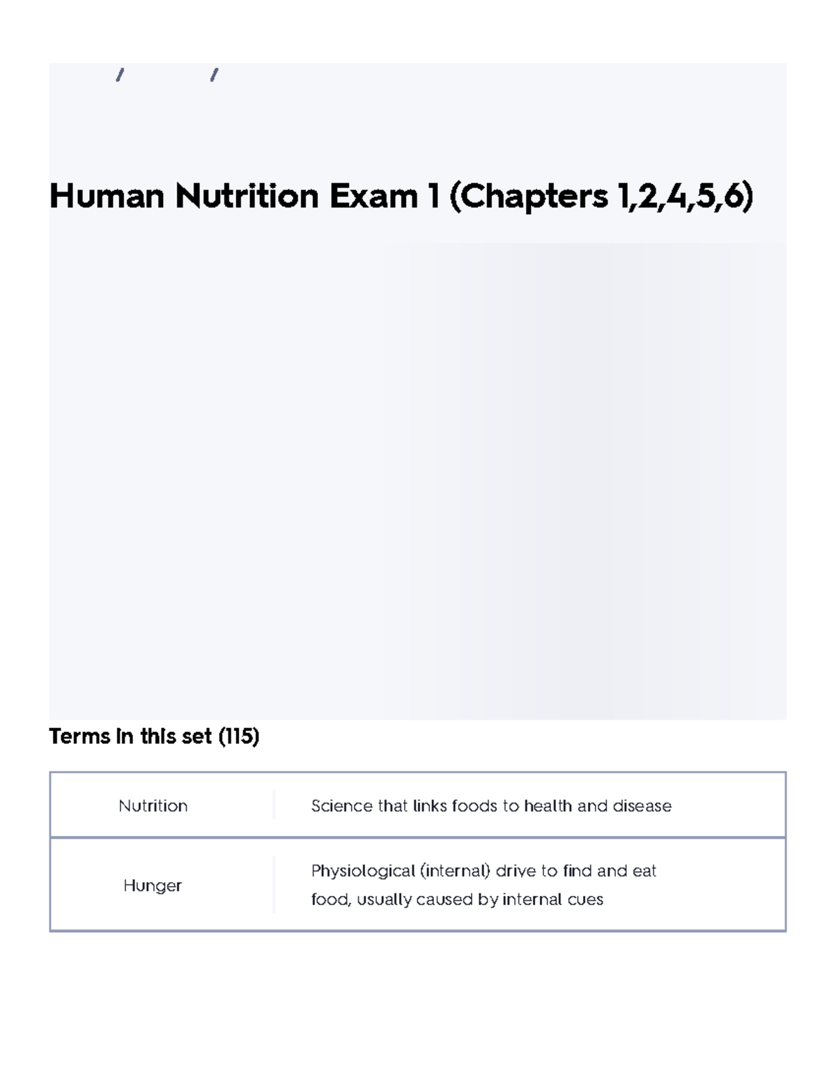 Human Nutrition Exam 1 (Chapters 1,2,4,5,6) Flashcards Quizlet Human