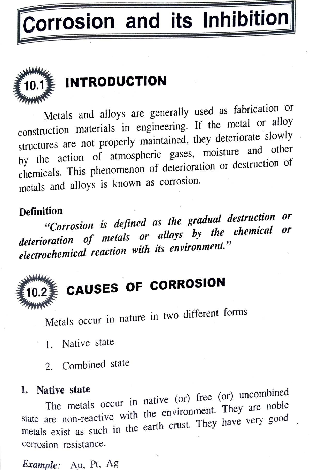 Corrosion - Corrosion And Its Inhibition Http://www. 10 INTRODUCTION W ...