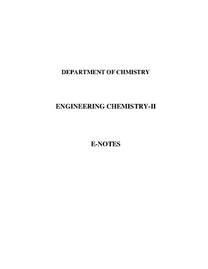 Engineering Chemistry Notes, e Book for 1st Year Engg (Part 1 ...