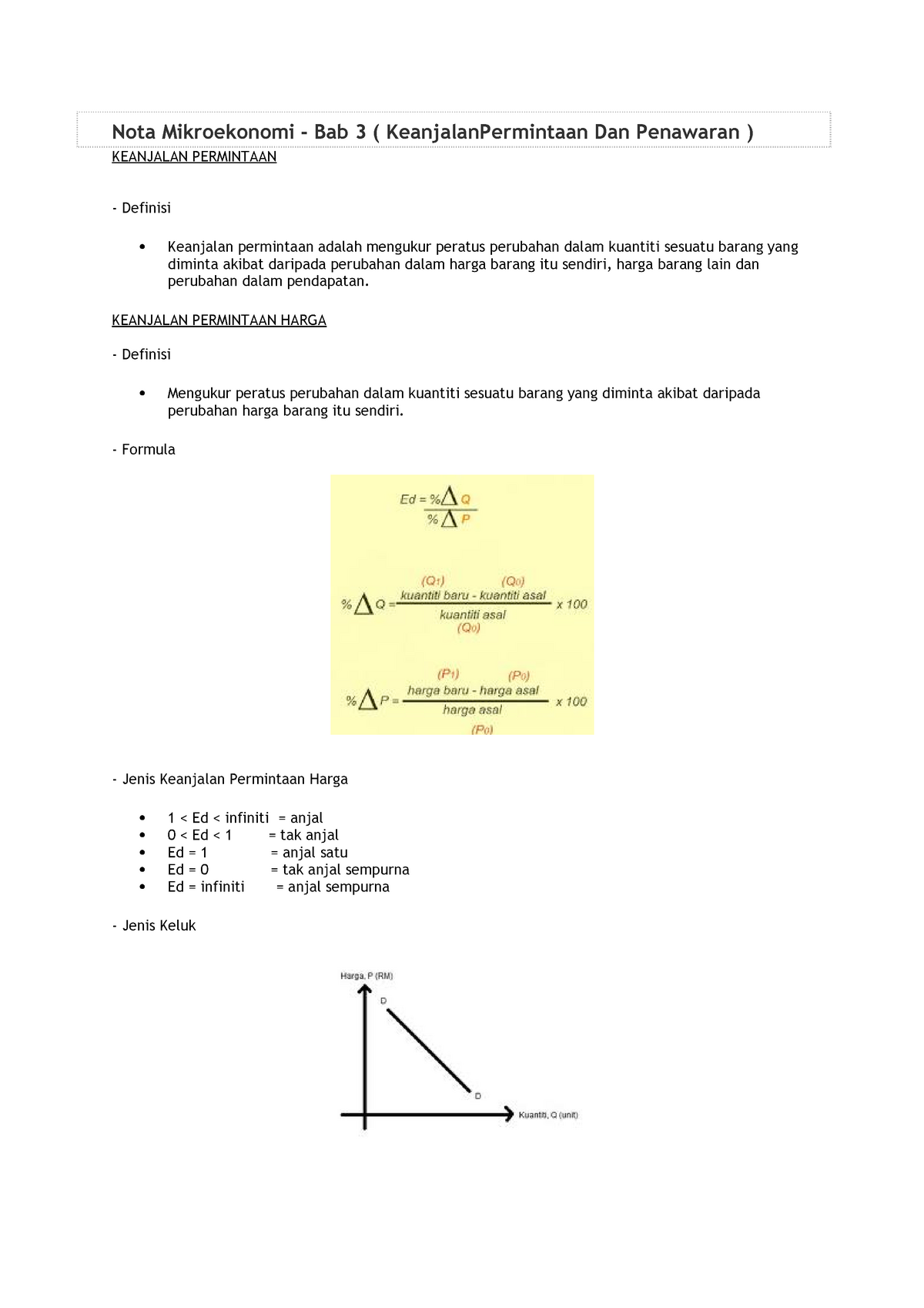 Bab 3 Mikroekonomi Nota Studocu