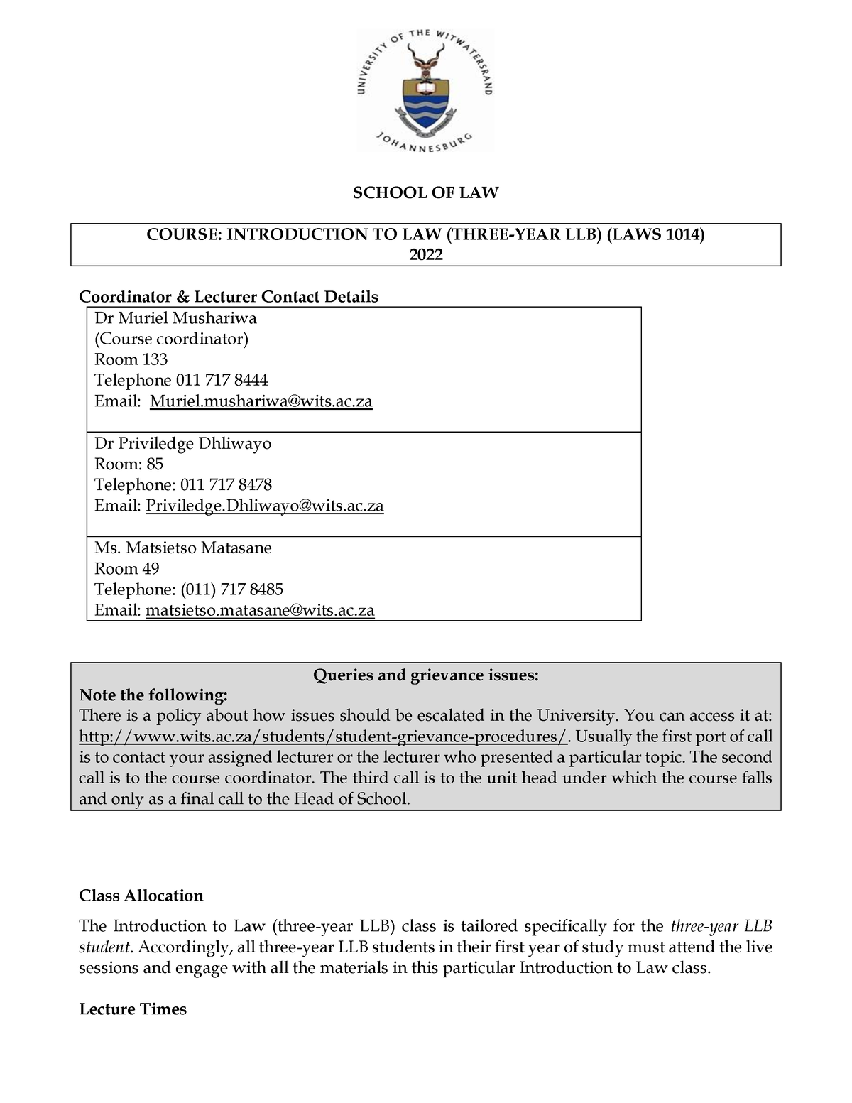 Intro To Law PG Course Outline 2022 1 Final Version SCHOOL OF LAW   Thumb 1200 1553 