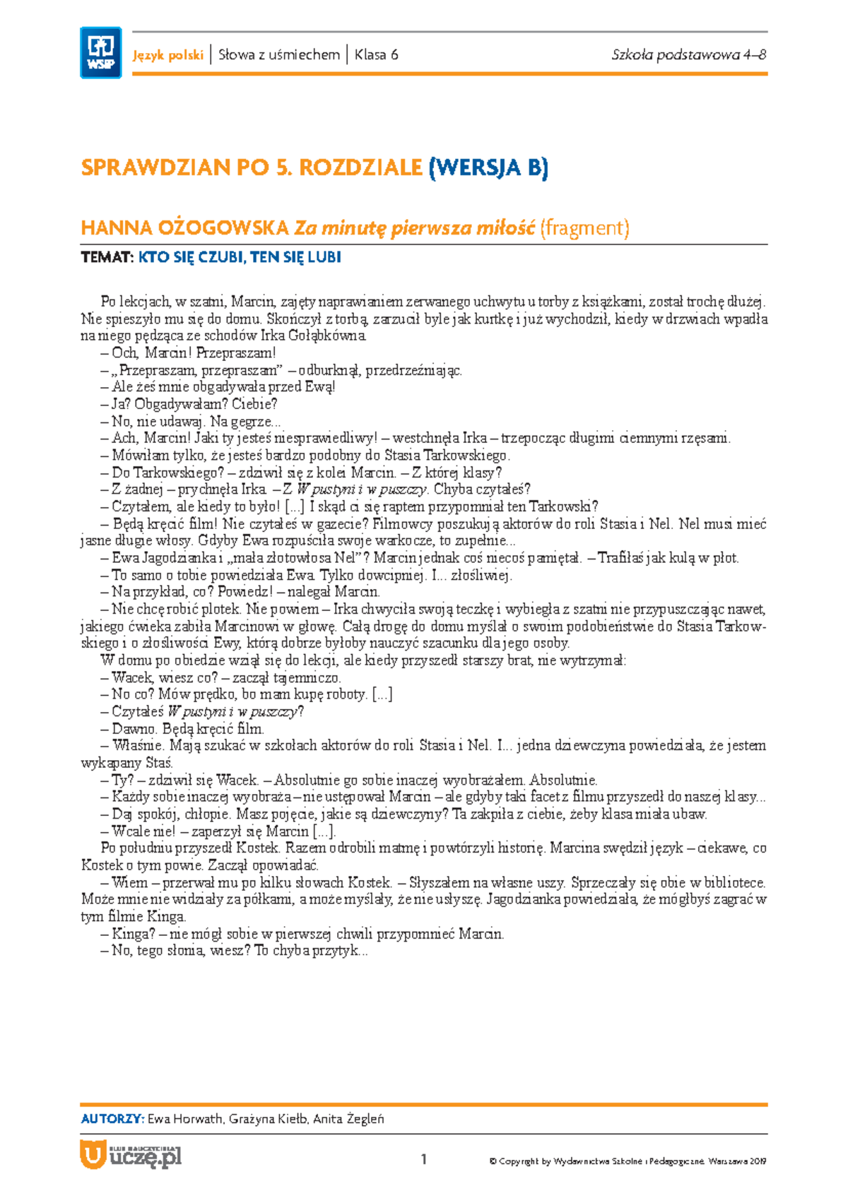 Today 2 Podsumowanie Sprawdzian Po 2 Rozdziale www.studocu.com