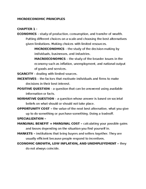 Economic Module 2 Terms - ECO 2023 - Studocu