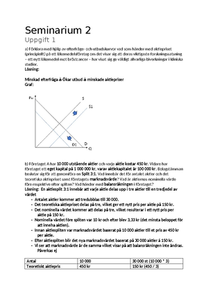 [Solved] B En Aktie Inkps Fr 60 Kr Och Sljs Efter 4 R Fr 110 Kr Vi Vet ...