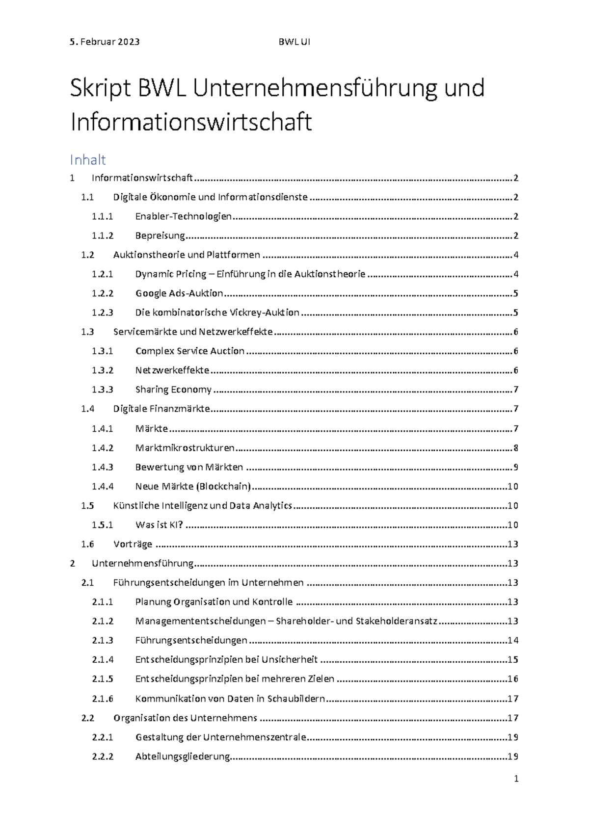 Grundlagen Bwl Mitschrift Skript Vorlesung – GJASG