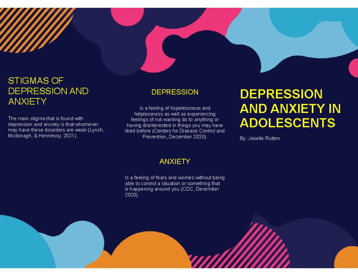 Depression and Anxiety in adolescents - STIGMAS OF DEPRESSION AND ...