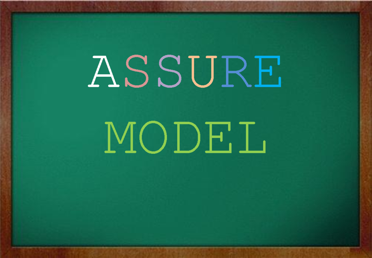 Assure- Model - Summary Assessment in Learning 1 - ASSURE MODEL The ...