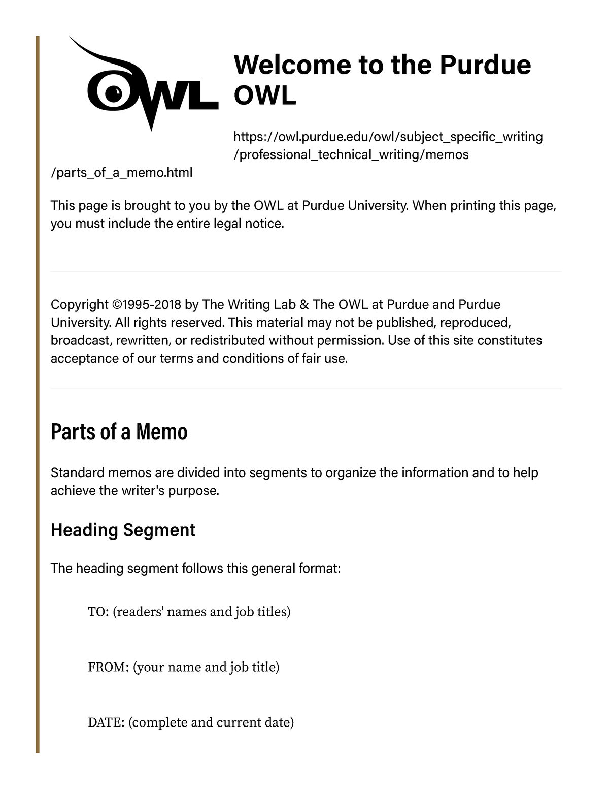 General Format - Purdue OWL® - Purdue University