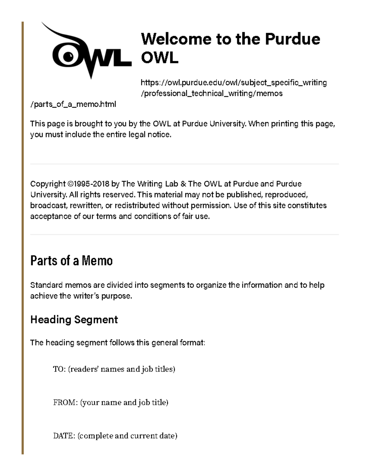 General Format - Purdue OWL® - Purdue University