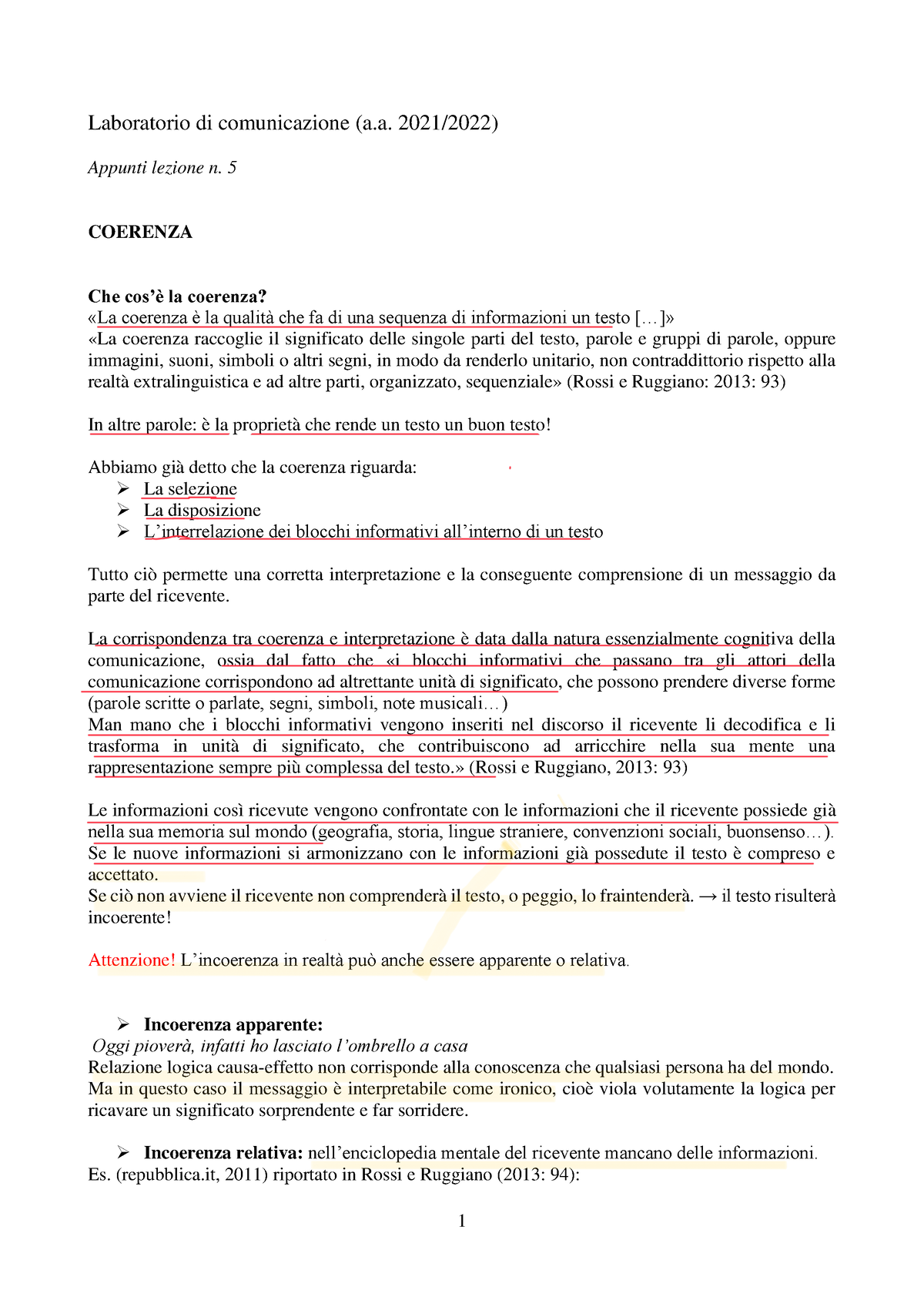 Appunti Lez 5 Lezioni Laboratorio Di Comunicazione A 20212022 Appunti Lezione N 5 0420