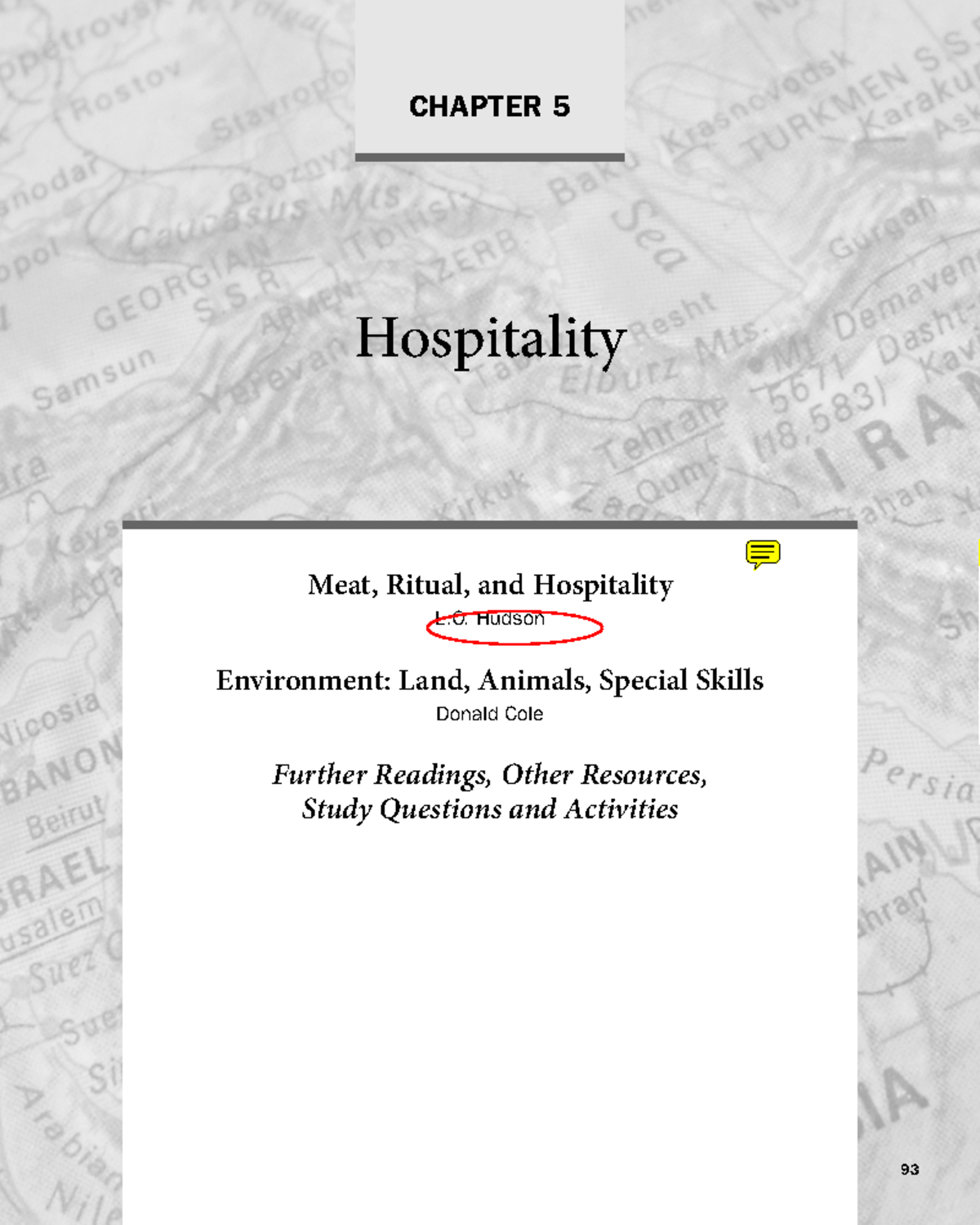 05 Hudson Ch - CHAPTER 5 Hospitality 93 Meat, Ritual, and Hospitality L ...