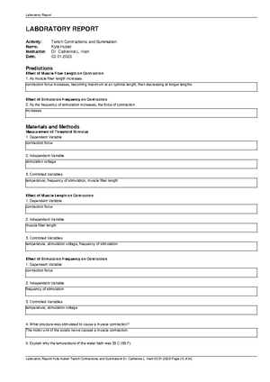 Enzyme Activity - Powerphys v3.1 - LABORATORY REPORT Activity: Enzyme ...