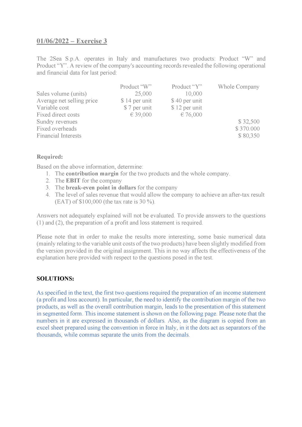 accounting case study term 3 2022