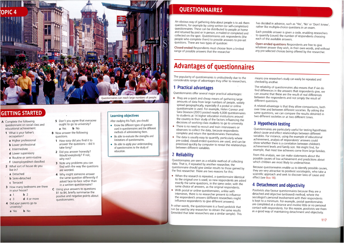 Questionnaires Text Book Chapter - QUESTIONNAIRES OPIC 4 An obvious way ...